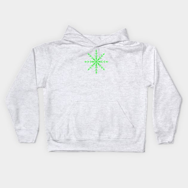 Simple Snowflake Icon Kids Hoodie by yogisnanda